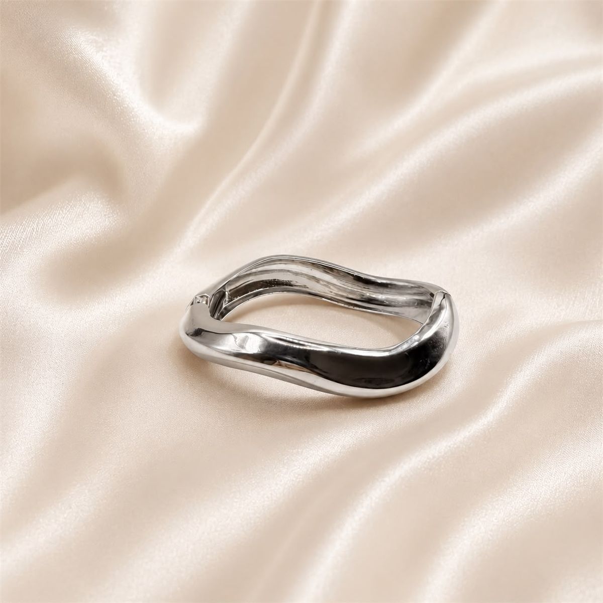 Bracelete Ondas Prata