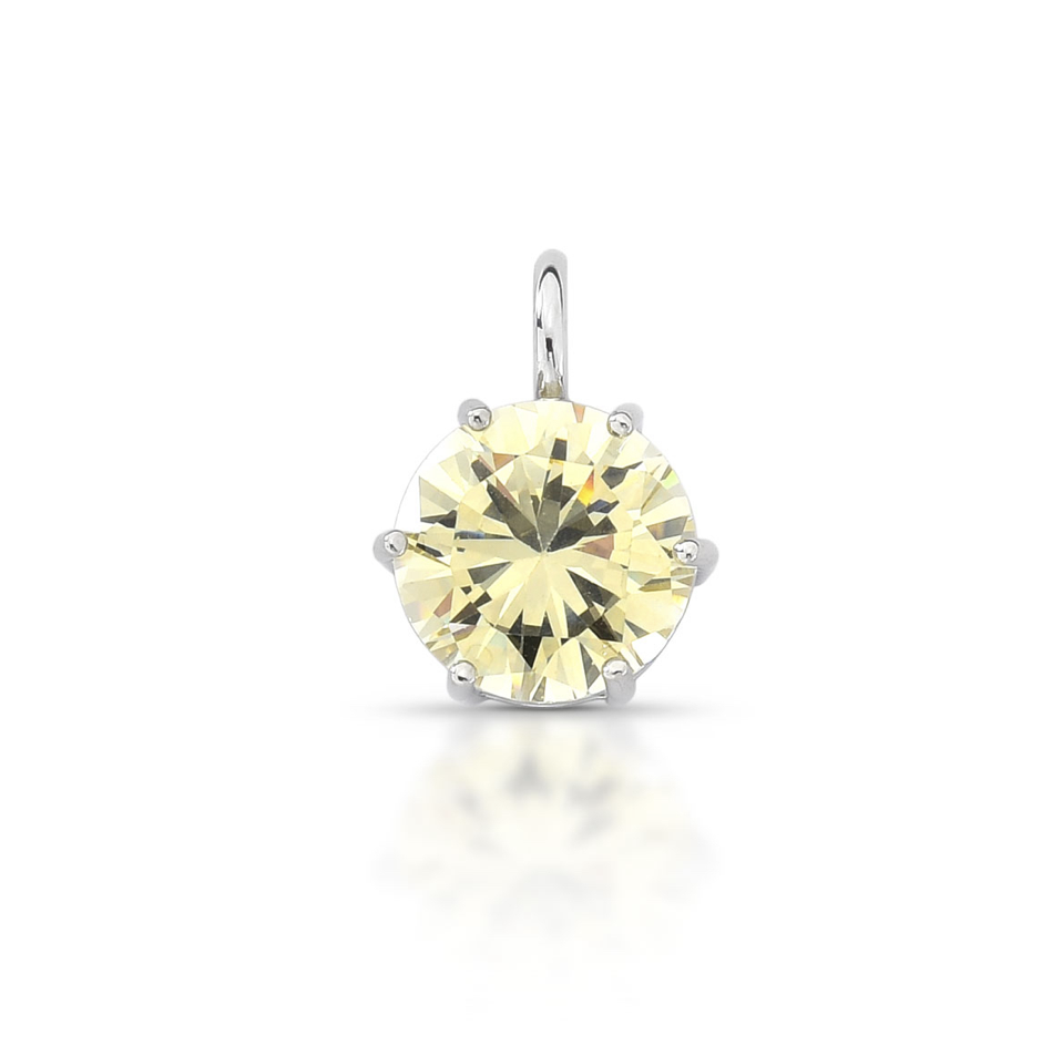 Pingente Ponto de Luz Fancy Yellow