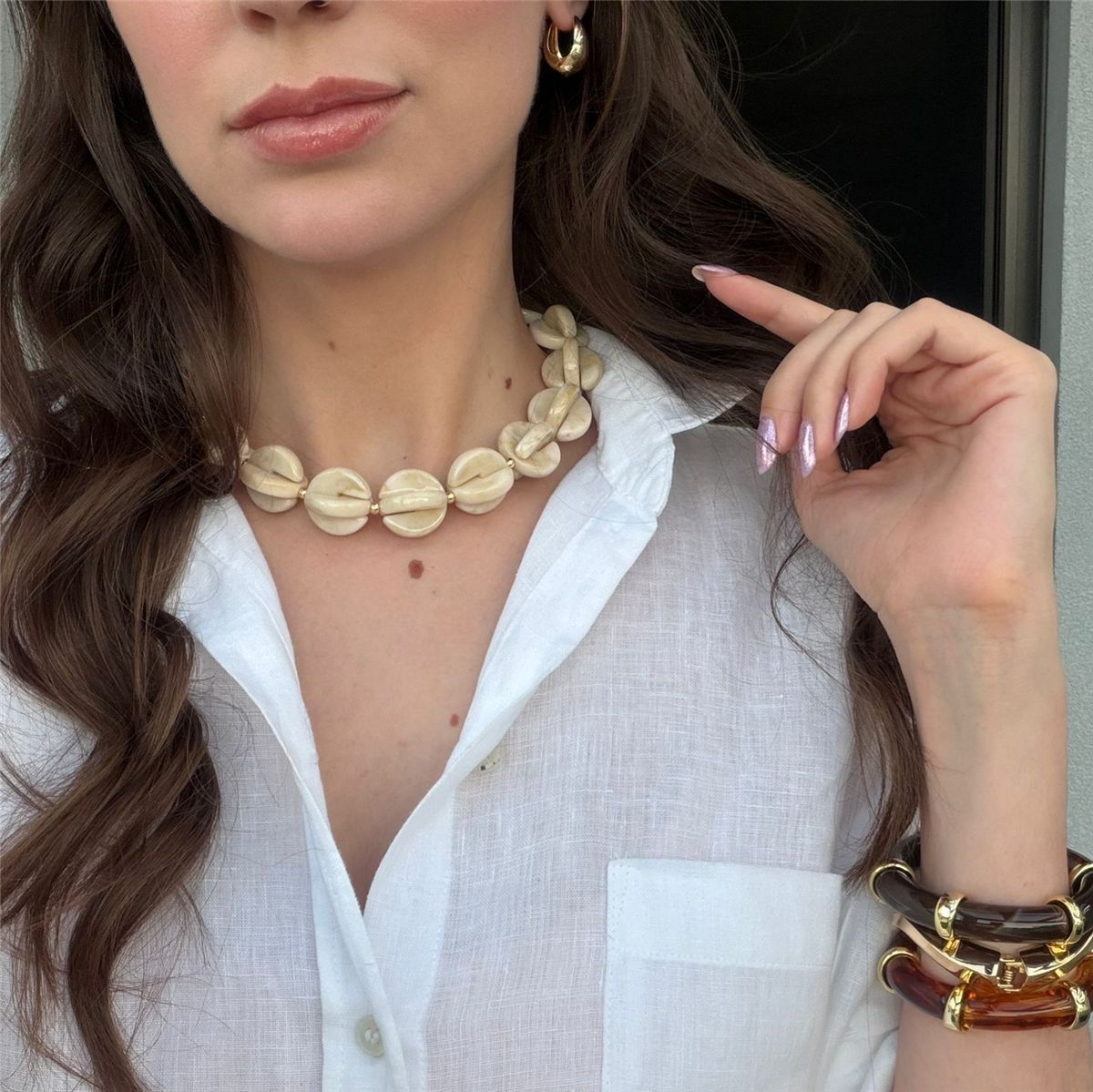 Colar Ceci Off White
