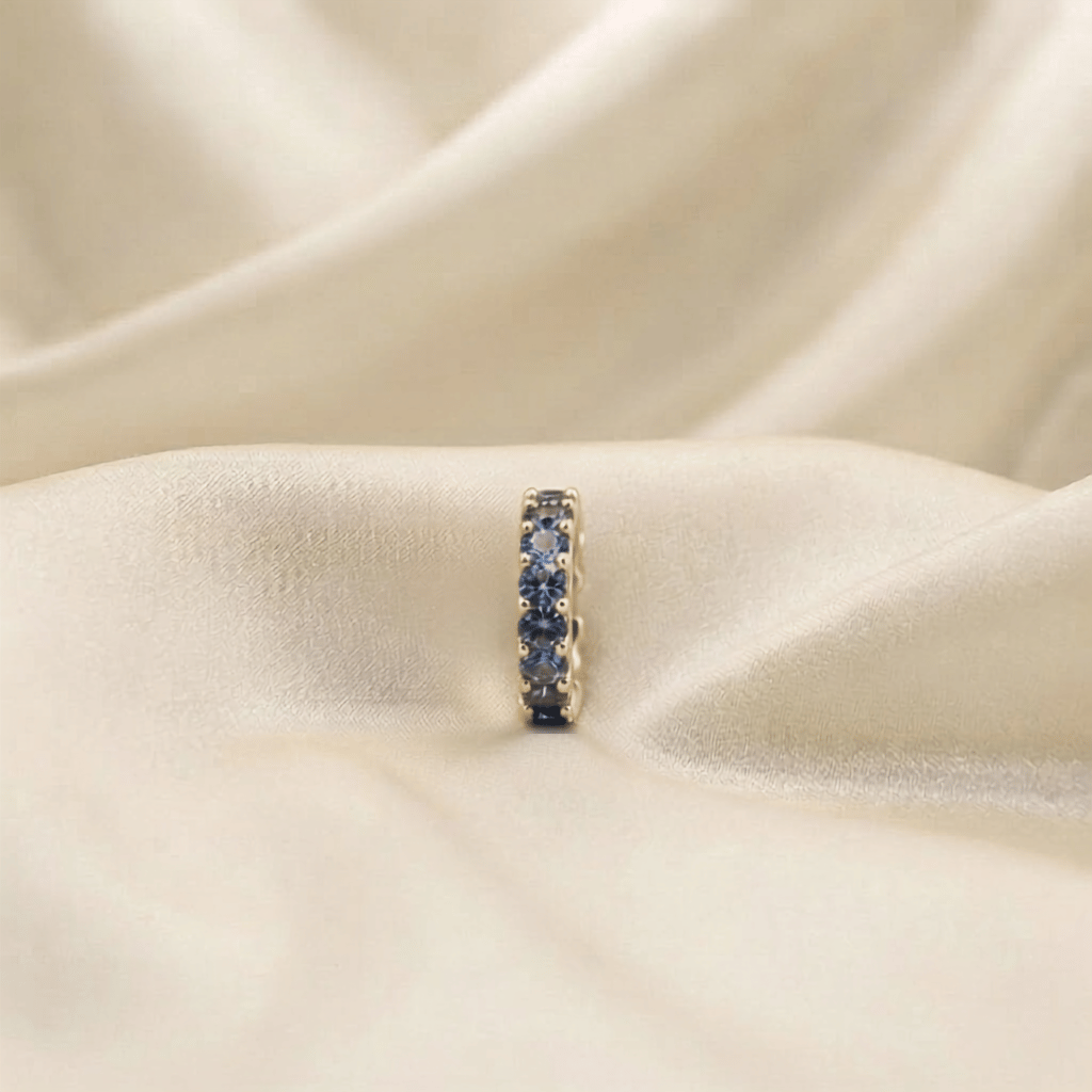 Piercing Fake Shine Azul Cobalto