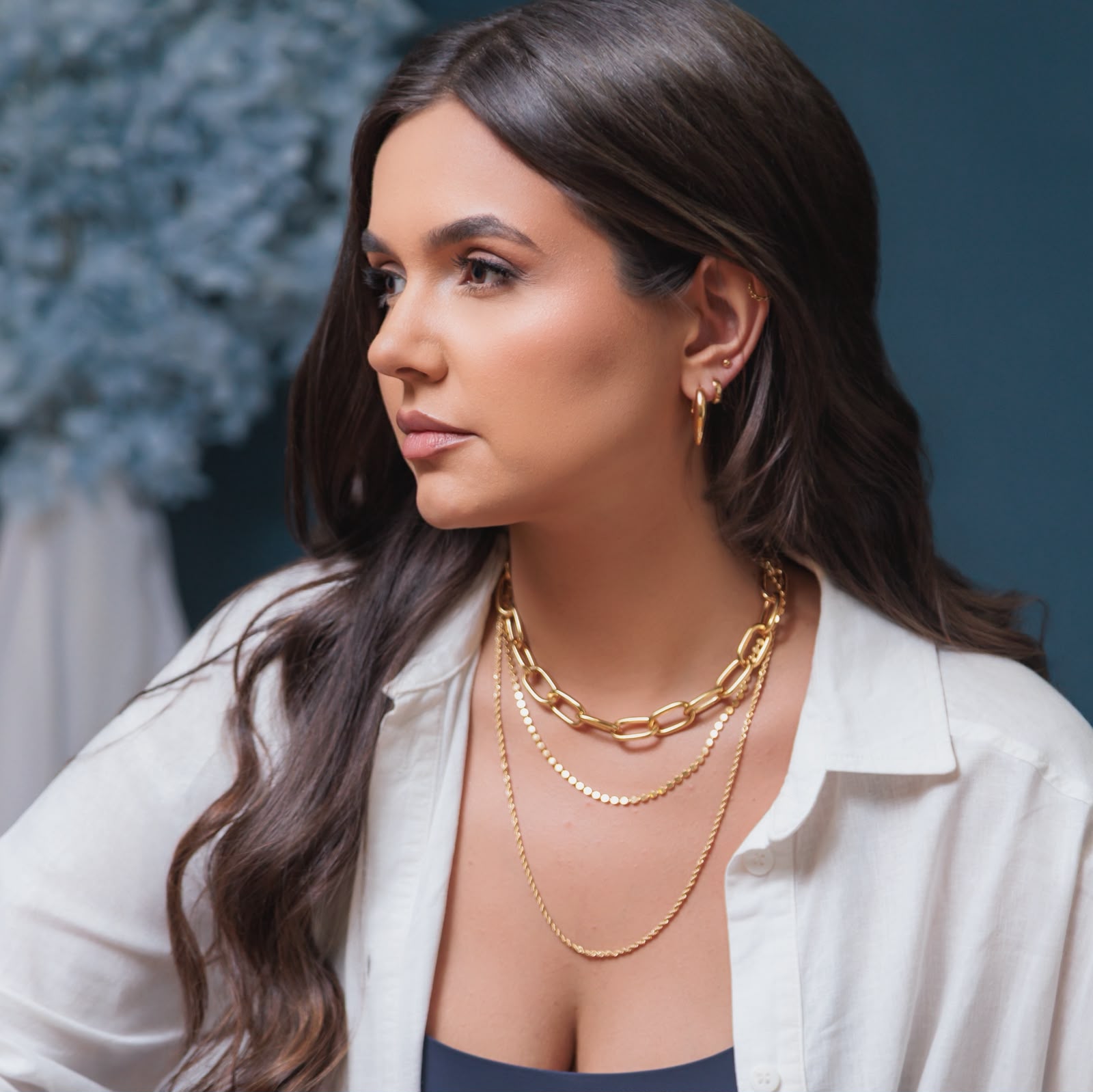 Brinco Luna Dourado